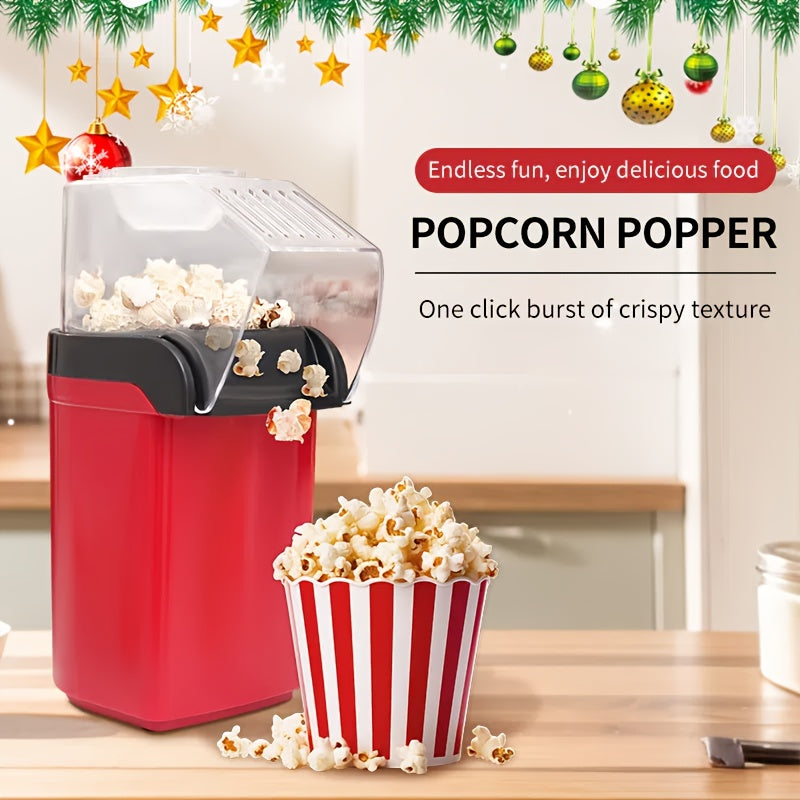Tamaño compacto, enchufe de EE. UU. Hacedor de palomitas de maíz - 110V-130V Uso en el hogar, tamaño compacto, conveniencia de aire caliente, material PP, no requiere batería