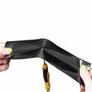 1 Rollo de Protector de Borde de Puerta de Coche con Fibra de Carbono Nano 3D, Cinta Adhesiva Impermeable y Resistente a Rasguños de PVC, Película Universal Anticolisión, Negro