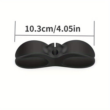10pcs Clips Organizadores de Cables para Electrodomésticos de Cocina - Gestión de Cables Segura y Ordenada para Freidoras de Aire, Máquinas de Café, Batidors - Soportes de Cables de Plástico Ajustables en Negro y Blanco, Diseño Montado en la Pared para u