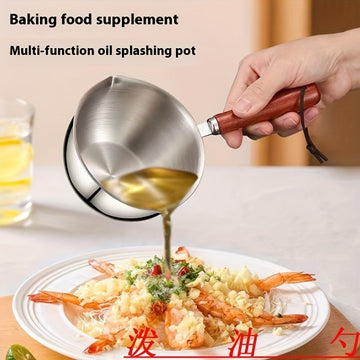 Cucharón pequeño de acero inoxidable 316 para verter líquidos, cuchara sopera mini, utensilio de cocina para líquidos calientes, ideal para uso en el hogar