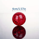 Bola de Cristal Falso Vibrante con Grietas de Hielo - Perfecta para Decoración del Hogar, Fotografía, Adivinación y Feng Shui - Regalo Ideal para Navidad, Halloween, Cumpleaños y San Valentín - Disponible en Rosa, Púrpura, Rojo, Verde, Azul, Transparent