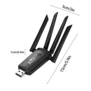 Repetidor de WiFi USB con 4 antenas, señal súper 2.4G, velocidad de 300 Mbps, alimentación por USB - Ideal para ampliar la red en casa y oficina, repetidor WiFi, enrutador compacto, enrutador USB