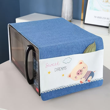 Fundas Protectora Antipolvo para Horno y Microondas Universal, Tela Engrosada 35*100cm