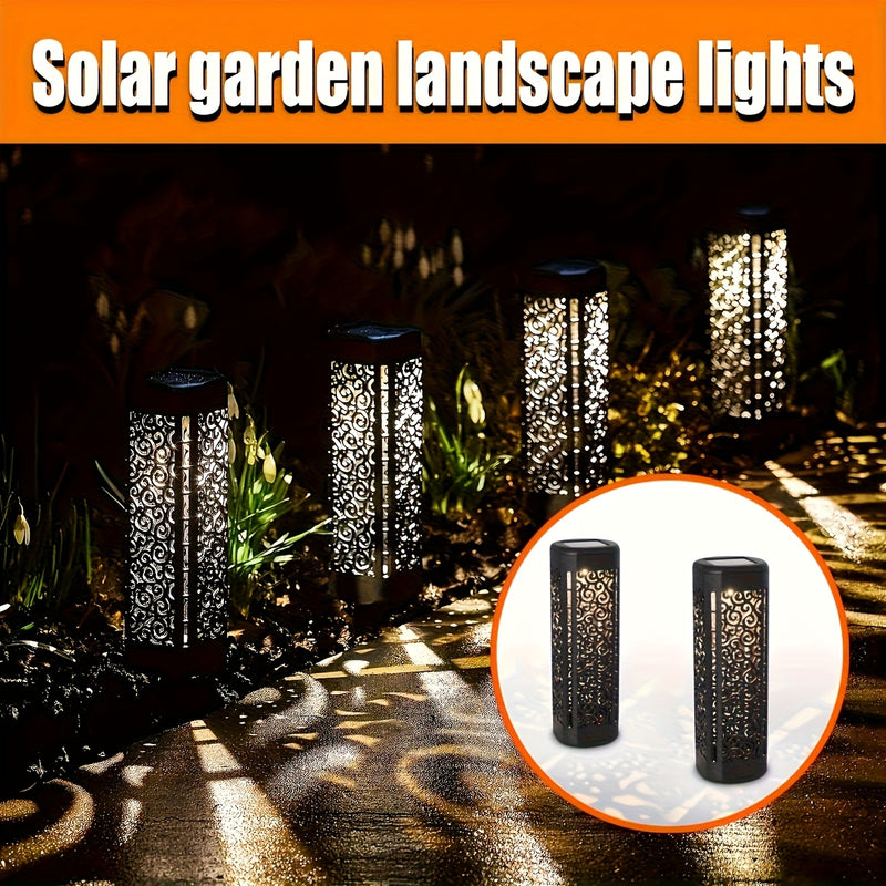 8/4pcs Luces Solares de Jardín para Halloween | Luces LED Huecas en ABS, Decoración Espeluznante para Exteriores, Iluminación Solar Eficiente para Patio, Césped y Calle (Desmontables y Fácil Instalación)