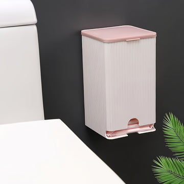 Porta pañuelos perforado, caja de almacenamiento para toallas sanitarias montada en la pared, caja de almacenamiento para baño, organizador para guardar artículos del hogar, ideal para organizar y almacenar en el baño, dormitorio, cocina y oficina