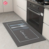 1pc Alfombra de cocina de piel sintética Dongyang, antideslizante, hecha a máquina, lavable a mano, duradera, tapete de tira larga para entrada, pasillo, lavandería, sala de estar