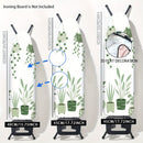 2D Plano, Cubierta de Tablero de Planchar 2D Plano - Lavable, Fácil de Instalar, Se Ajusta a la Mayoría de Tamaños Estándar, Patrón Floral y Hoja Vibrante, No Incluye Tablero de Planchar, Ideal para Decoración del Hogar, Cubierta de Tablero de Planchar,