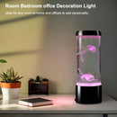 1 lámpara de medusa, luz estilo acuario para un ambiente relajante, interruptor de un solo toque, adecuada para decoración del hogar o la oficina, regalo de vacaciones.