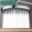 1 cabezal de ducha de alta presión, rociador de ducha de lluvia de gran tamaño de 9.84 pulgadas, herrajes para baño, accesorios para baño, disfrute de una experiencia de baño de lujo