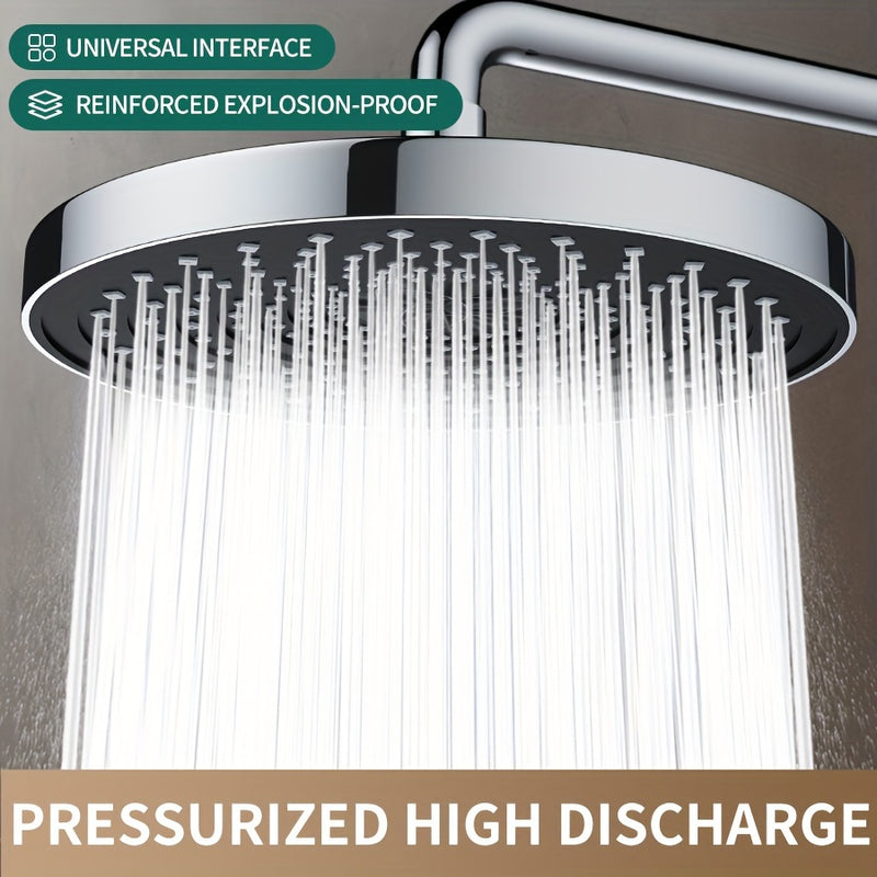 1 cabezal de ducha de alta presión, rociador de ducha de lluvia de gran tamaño de 9.84 pulgadas, herrajes para baño, accesorios para baño, disfrute de una experiencia de baño de lujo