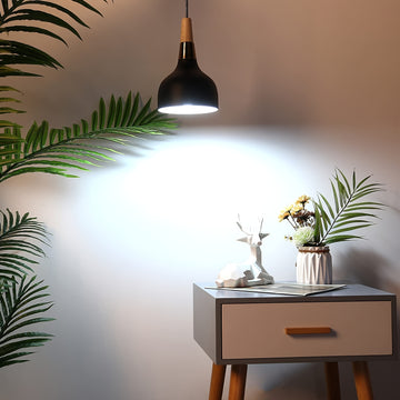 Luces Colgantes de Estilo Granja para Isla de Cocina, Lámpara Suspendida en Madera Maciza, Iluminación Colgante Negra Mate Moderna para Comedor y Bar de Café en la Isla de Cocina ()