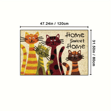 Una entrada delicada de gato en casa, adecuada para la decoración de la entrada interior, perfecta para realzar tu espacio de vida!
