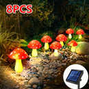 Luces de Cadena Solares para Jardín Exterior, Luces de Hadas con 8 Modos, Decoraciones de Fiesta al Aire Libre en Forma de Champiñón, Día de San Valentín, Boda, Luzes para Crear Ambiente Festivo - para Patio, Jardín y Decoración del Césped