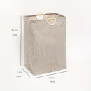 Cesto De Lavandería Plegable De 1 Pieza, Cesto De Ropa Con Asas, Cesto Grande Para Guardar Ropa, Toallas Y Juguetes En La Familia Y En El Dormitorio, Organizador De Lavandería Y Almacenamiento Para Baño, Dormitorio Y Lavadero