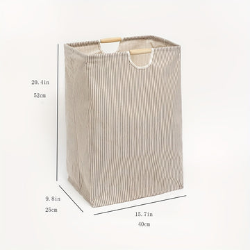 Cesto De Lavandería Plegable De 1 Pieza, Cesto De Ropa Con Asas, Cesto Grande Para Guardar Ropa, Toallas Y Juguetes En La Familia Y En El Dormitorio, Organizador De Lavandería Y Almacenamiento Para Baño, Dormitorio Y Lavadero