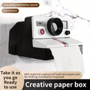 Portarrollos de papel higiénico creativo, soporte para caja de pañuelos sin marcas, plástico, autoadhesivo, con instrucciones de instalación e instalación gratuita incluida