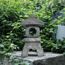 Linterna Solar Pagoda Zen Retro con Agujero Redondo, Ideal para Patios, Jardines, Césped y Escalones - Regalo Perfecto para Fiestas
