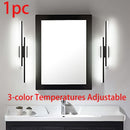 Arandela Moderna para Baño EZOS - Iluminación de 80.01 cm sobre Espejo con 3 Temperaturas Ajustables (3000K-6500K), Montaje Semiempotrado, Barra LED Energéticamente Eficiente para Baño, Dormitorio o Restaurante - Lámpara de Pared Decorativa