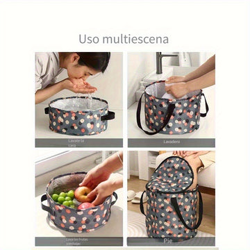 Fregadero plegable portátil, fregadero de agua al aire libre, bolsa de baño de pies para viajes, fregadero de lavandería, fregadero, universal para todas las estaciones