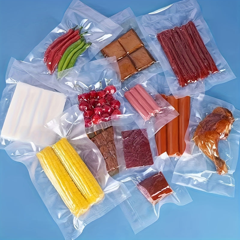 50 Bolsas Adhesivas Transparentes para Vacío, Bolsas de Embalaje para Selladores de Vacío, Bolsas de Almacenamiento para Selladores de Vacío, Herramientas de Cocina para Conservación de Alimentos Frescos, Accesorios para Suministros de Cocina, Tamaños Gr