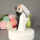 Decoración de pastel de boda elegante - Figura de resina de novia y novio, diseño estereoscópico 3D, perfecto para decoraciones de fiesta de boda, exhibición romántica de mesa, decoración de boda de pareja