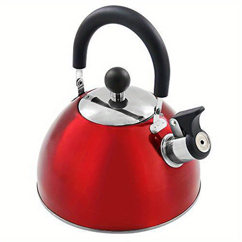 Cazo de té silbante de acero inoxidable para 2,5-3 litros de agua - Adecuado para inducción, estufas de gas y estufas eléctricas cerámicas.