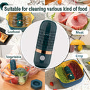 1pc USB Recargable Purificador Portátil de Frutas y Verduras, Material ABS, Tensión de funcionamiento ≤36V, Batería de litio de 3000mAh, Diseño de cápsula para esterilización de alimentos y eliminación de pesticidas, Adecuado para varios alimentos
