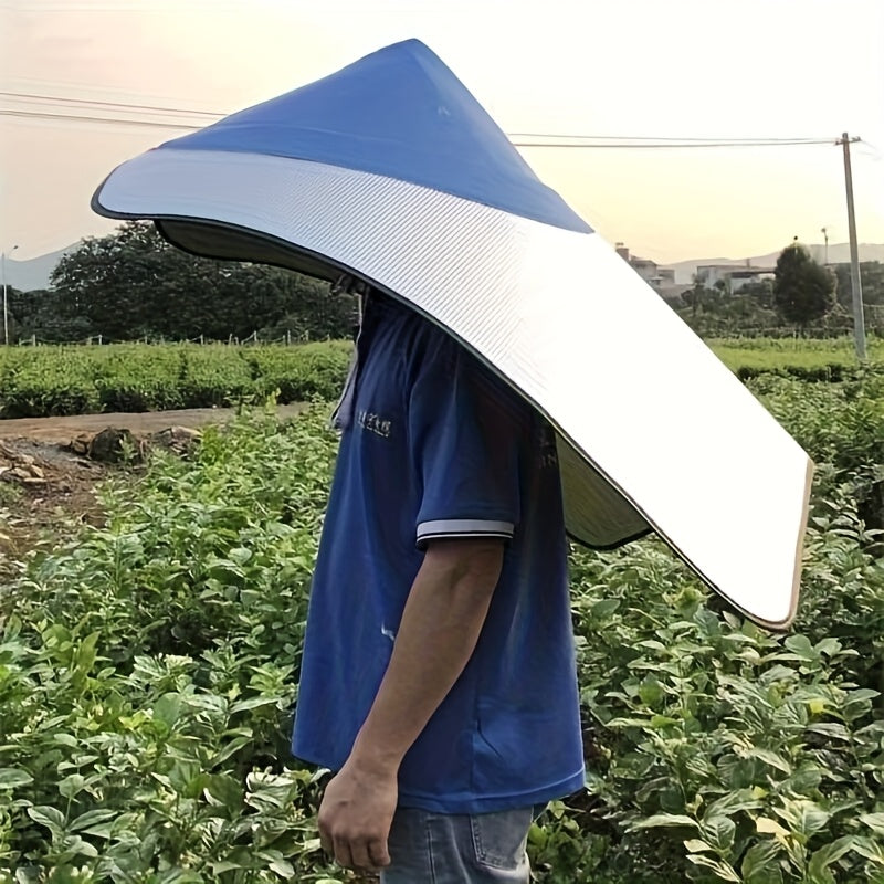 Sombrero de sol unisex con ala ancha y protección solar UPF, espalda de malla transpirable y frente sólida, correa ajustable para el mentón, estilo callejero para actividades al aire libre, agricultura, pesca, senderismo, protección solar, sombrero versá