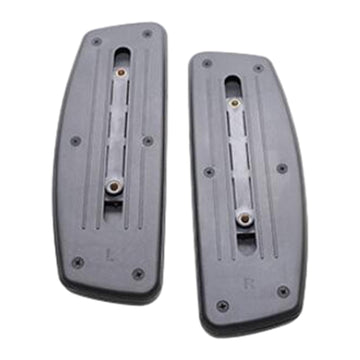 Par de reposabrazos de repuesto para silla de oficina, plástico duradero antideslizante, ajuste universal, negro, sin necesidad de montaje para silla de oficina.