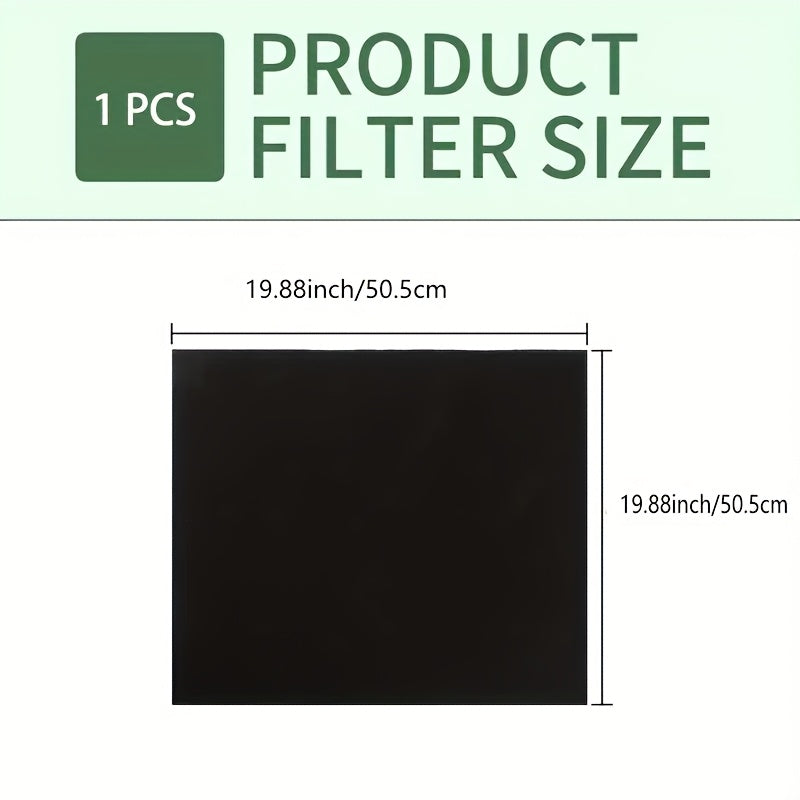 Espuma de carbón activado multifuncional, filtro de aire, adecuado para diversas campanas extractoras, filtros de ventilación de carbón, compatible con purificadores de aire