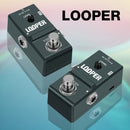 Pedal de Loop para Guitarra, Efecto Looper Digital con 10 Minutos de Grabación y Overdubs Ilimitados, Pedales Mini Tamaño True Bypass para Guitarras Eléctricas y Bajos