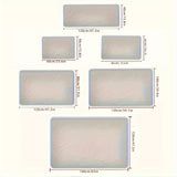 1pc Alfombra de Terciopelo con Estampado de Libélula Morada, Ideal para Cocina, Pasillo, Dormitorio, Baño, Sala, Entrada Interior/Exterior, Puerta Principal o Área de Estudio, Ligera y Antideslizante Lavable a Máquina