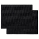 1 pieza, Alfombrilla de drenaje, Tapete de secado de platos de microfibra, Escurridor de platos súper absorbente para cocina, Alfombrilla de secado negra, Reversible y de secado rápido, Suministros de cocina