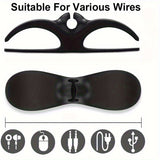 Un conjunto de 10 clips organizadores de cables, un dispositivo de almacenamiento de cables adhesivo para electrodomésticos de cocina, adecuado para clips de gestión de cables de freidor de aire, máquinas de café y licuadoras - No se requiere batería.