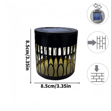 2 piezas, luces de pared con proyección solar IP65, luces LED de girasol para exteriores, decoración festiva para Halloween y Navidad, ideales para jardines, céspedes, patios, terrazas y escaleras, perfectas para fiestas de cumpleaños