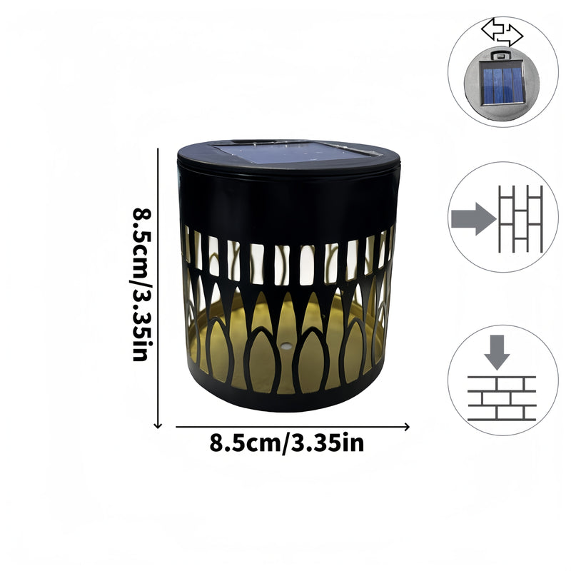 2 piezas, luces de pared con proyección solar IP65, luces LED de girasol para exteriores, decoración festiva para Halloween y Navidad, ideales para jardines, céspedes, patios, terrazas y escaleras, perfectas para fiestas de cumpleaños