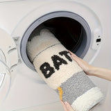 1pc Alfombra de Baño de Dibujos Animados Glamorosa - Súper Absorbente, Secado Rápido, Engrosada, Antideslizante - Alfombra de Entrada Perfecta para el Hogar