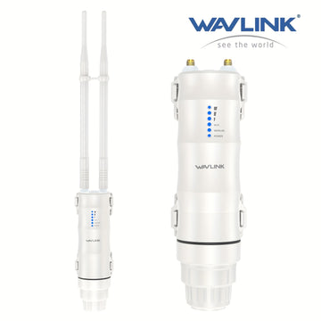 Punto de acceso inalámbrico Wavlink AC600 de doble banda para exteriores/CPE/Repetidor/WISP - 7dBi alta potencia, PoE pasivo, alta calidad, 2.4GHz 150Mbps + 5GHz 433Mbps, 802.11ac, para hogar/oficina/exteriores, ampliación de cobertura, WiFi de alta pote
