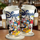 1 unidad de taza de viaje de 18 oz Disney Mickey Mouse, taza de acero inoxidable, termos a prueba de fugas con tapa para bebidas frías y calientes, ideal para actividades al aire libre y en el auto, modelo KFB03221