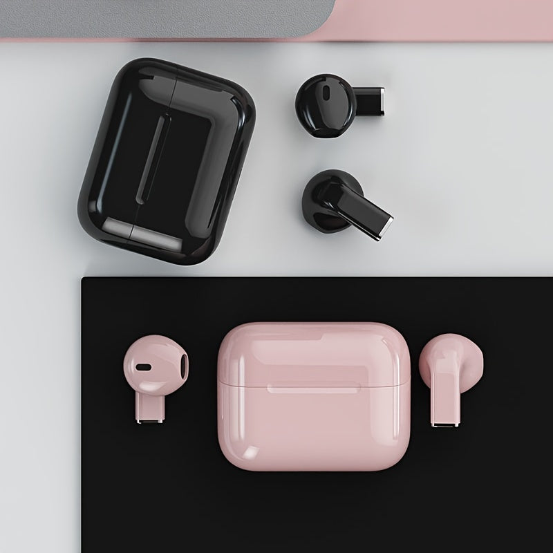 Último modelo de audífonos inalámbricos intraauriculares mini inteligentes con diseño cómodo, ideales para amantes de la música. Estos auriculares TWS ofrecen sonido estéreo 9D de alta fidelidad y capacidades de llamadas HD, compatibles con dispositivos
