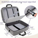 Estuche de mezclador de audio (Interior 15.5"x 13"x 6") Bolsa protectora de mezclador de DJ con relleno de 10mm, Bolsa de equipo de grabación de gran capacidad suave con almacenamiento ajustable para cables, equipos de podcast y micrófonos, regalo de San