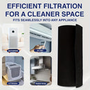 1 pieza Ancho 40.6cm x Grosor 0.5cm x Largo 122cm Cortado a medida para filtro de aire de purificador de aire de espuma de carbono, filtro de estufa y filtro de aire acondicionado para eliminar olores, almohadilla de carbón activado universal