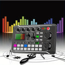 Tarjeta de Sonido Profesional F998 con Cambio de Voz y Efectos de Mezcla para DJ - Recargable por USB, 4-Cambios Vocales Interesantes (Masculino, Femenino, Jóvenes, Monstruo), Conector Jack de 3.5 mm, Ideal para Grabación en PC, Transmisión y Juegos, , A
