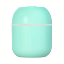 Mini Humidificador USB - Compacto y Personal con Funcionamiento por USB, Operación Silenciosa, Detalles en Blanco/Rosa - Ideal para Hogar, Oficina, Coche o Escritorio - Solución Esencial para Securares, Tos y Frío en Otoño e Invierno, Diseño Moderno y El