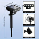 4 luces solares para árboles, luces de sendero con sensor de movimiento LED, 3 modos de iluminación exterior para jardines, patios, balcones, césped y luces de acera - Opción cálida/blanca