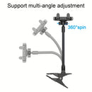 Soporte de teléfono para cabeza de guitarra LRBH - Montaje ajustable para transmisiones en vivo, enseñanza, grabación de video - Compatible con Android e iPhone - Ideal para guitarra eléctrica, bajo, ukulele, piano - Uso en escritorio y cocina