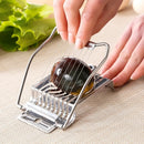 Utensilios de cocina de acero inoxidable para el hogar, rebanador de huevos, cortador de huevos, utensilios de cocina