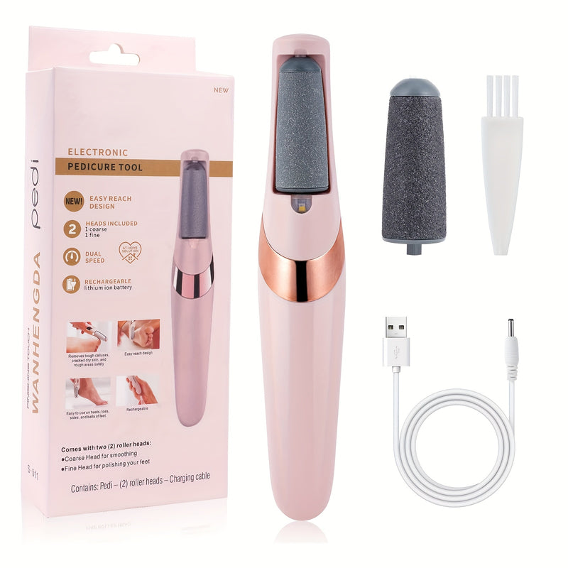 Eliminador Eléctrico - Set Multifuncional de Pedicura Recargable USB para Pies y Manos, Ideal para Pies Suaves