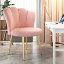Silla de comedor nórdica ergonómica con marco de metal dorado - Forro negro, cómoda para oficina y juegos, ideal para el hogar, salón o dormitorio, perfecta para el trabajo, la relajación y ocasiones especiales, silla de oficina ergonómica, mueble versát