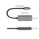 Adaptador USB-C a Ethernet, conversor USB-C a RJ45 LAN, cable de red Gigabit Cat para Mac, MacBook Pro/Air, iPad 10th, Dell XPS, Chromebook, Surface, Galaxy Tab